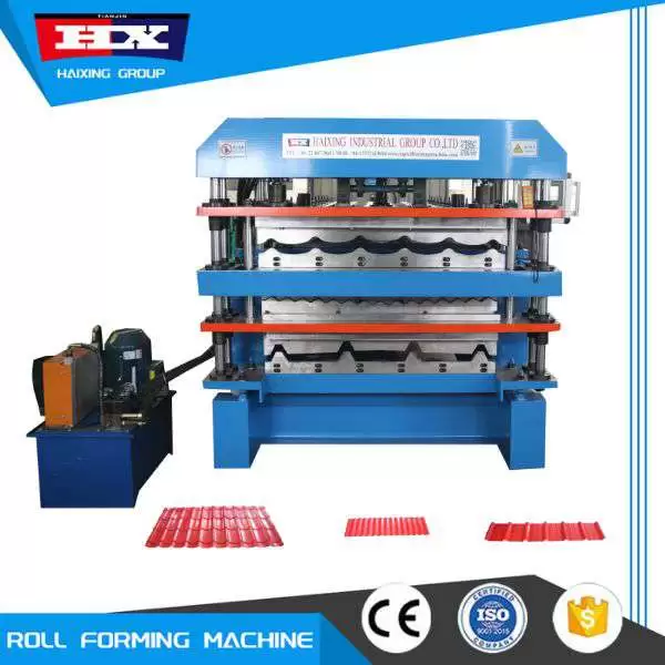 maquina para fabricar planchas de zinc de teja y acanalada y trapezoidal