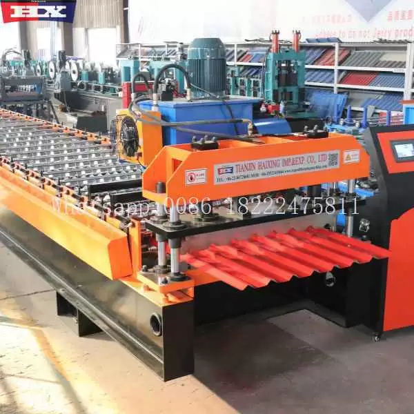 Maquina acanaladora de lamina de 1008 trapezoidal